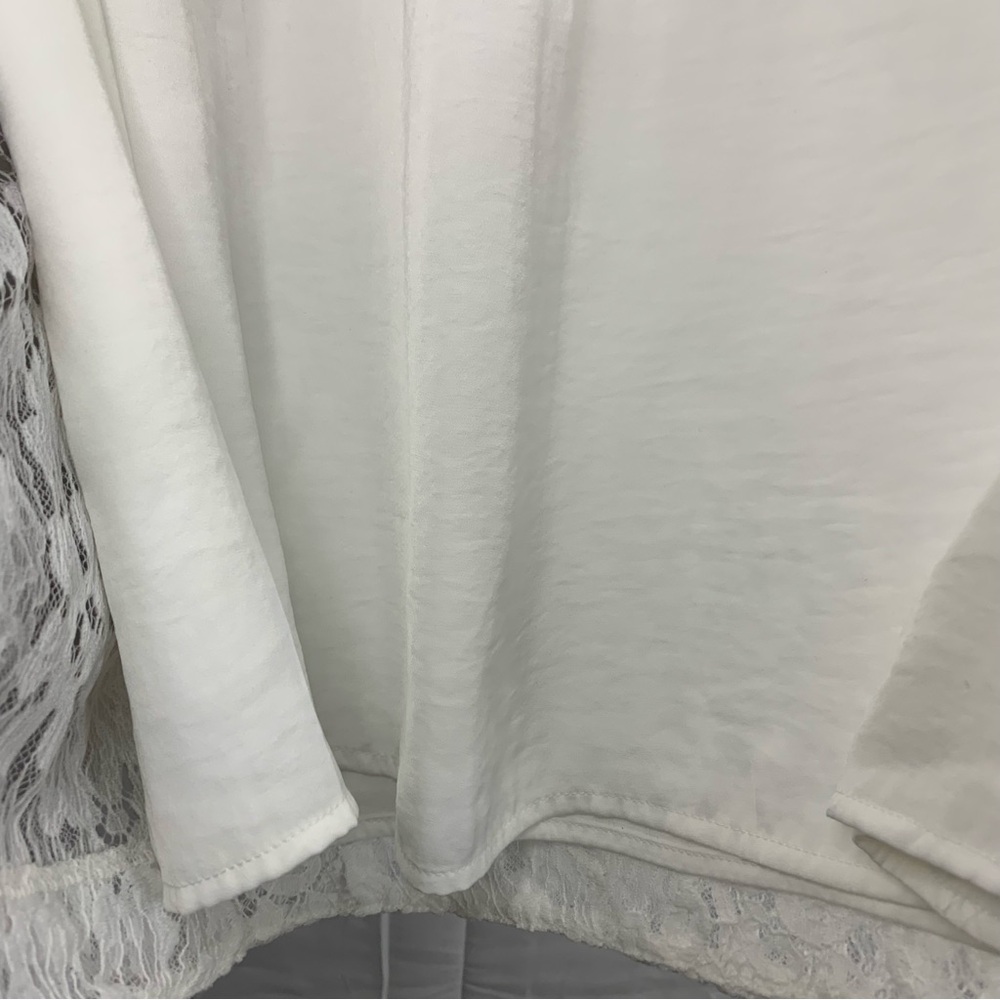 NWT Free People Hailee Lace Mini Dress in White, size L - Picture 11 of 16